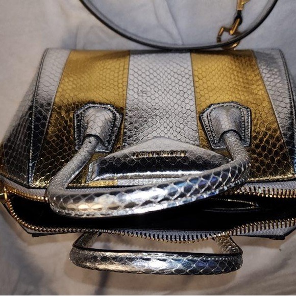 Givenchy Antigona Small Metallic Snakeskin Satchel Bag - Picture 8 of 11